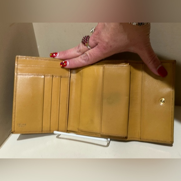 Celine Wallet Bifold Mcadam Brown PVC Leather - Picture 7 of 12